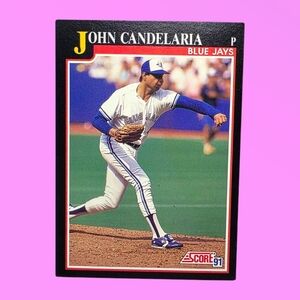 1991 Score John Candelaria Toronto Blue Jays #791 Baseball Card